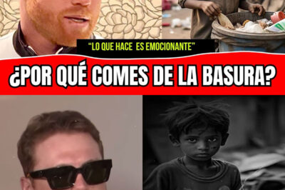 CANELO ve a un NIÑO recogiendo COMIDA de la BASURA, lo que hace después te hará LLORAR