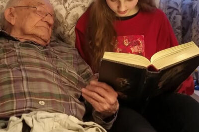 MIENTRAS LEÍA A SU ABUELO CIEGO, UNA NIETA DESCUBRIÓ UNA CARTA SELLADA DE HACE 60 AÑOS ESCONDIDA ENTRE LAS PÁGINAS.