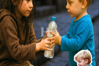 La niña que ofreció agua bajo el sol