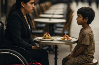 Niño Negro Pobre A MILLONARIA Paralizada: “Te CuRO Por Tus SOBRAS” – Ella Ríe… Y Luego Todo Cambia