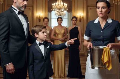 MILLONARIO RETA A SU HIJO A ELEGIR UNA MAMÁ ENTRE LAS MODELOS, PERO ÉL ELIGE A LA LIMPIADORA