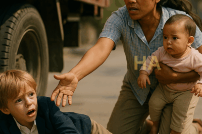 Nadie Ayudó Al Hijo Del Millonario Bajo El Camión — Hasta Que La Empleada Pobre, Con Su Bebé — Ya…