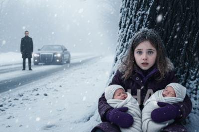 Niña hallada en carretera helada con gemelos conmueve a millonario con su sorprendente verdad