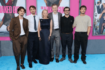 Pamela Anderson and Liam Neeson pose with sons at ‘Naked Gun’ premiere after sparking dating rumors