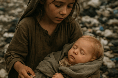 Niña sin hogar que recogía basura rescató a un bebé abandonado, sin saber que era la heredera de un multimillonario.