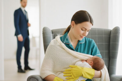 MILLONARIO SORPRENDIÓ A SU EMPLEADA MIENTRAS AMAMANTABA A SU HIJO… Y SE ENAMORÓ…