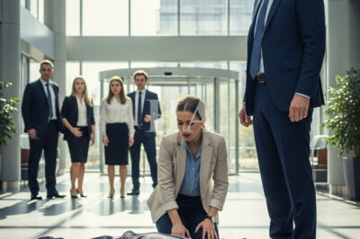 ¡Estaba a punto de ser despedida por ayudar a un anciano caído! ¡Entonces entró el CEO y lo llamó ”papá”!…