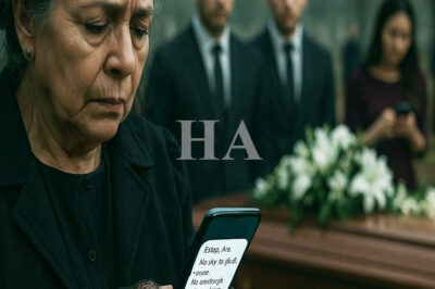 En el funeral de mi esposo, recibí un mensaje de un número desconocido: “Estoy vivo. No confíes en…”