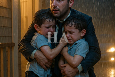 Llegó A Casa Sin Avisar Y Vio A Sus Gemelos Judíos Abandonados Por La Nueva Esposa Bajo La Lluvia…