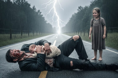 Una niña sin hogar encuentra a un millonario herido bajo la tormenta con un bebé en brazos… y lo reconoce en el instante menos esperado