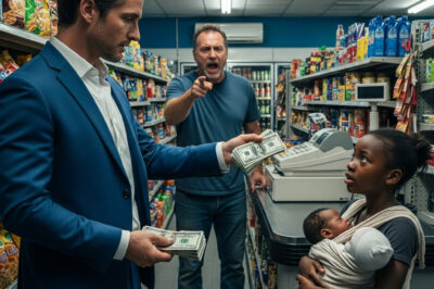 “Prometo pagar después cuando sea mayor” – Niña negra le pide leche a millonario, su reacción conmueve a millones.