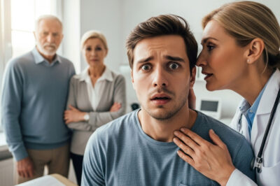 Llevé a mi esposa al hospital, ella acababa de entrar a hacerse un examen de orina cuando el médico se inclinó hacia mi oído y susurró: “Llame a la policía de inmediato”