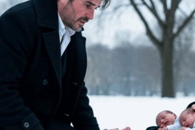 Un joven millonario encuentra a una niña desmayada aferrada a dos bebés gemelos en una plaza nevada.