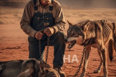Un Vaquero Encuentra a Un Lobo Encadenado Con Su Cachorro… Lo Que Pasó Después Dadie Lo Podía Creer…