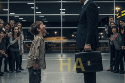 “¡No subas al avión! ¡Va a explotar!” – Gritó un niño sin hogar a un empresario rico, y la verdad dejó a todos sin palabras…