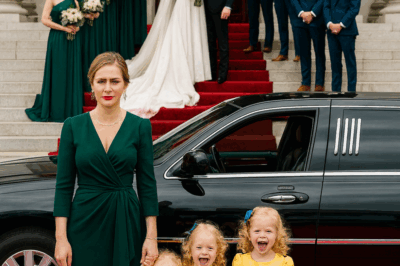 Él Invitó a Su Pobre Exesposa Para Humillarla En Su Boda—Pero Ella Llegó En Una Limusina Con Sus Trillizas…