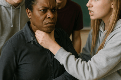 Un grupo de estudiantes racistas agarró del cuello a una profesora negra en clase y la insultó, sin saber que ella había sido SEAL de la Marina…