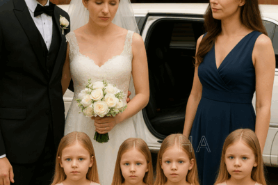 Él Invitó a Su Pobre Exesposa Para Humillarla En Su Boda—Pero Ella Llegó En Una Limusina Con Sus Trillizas…