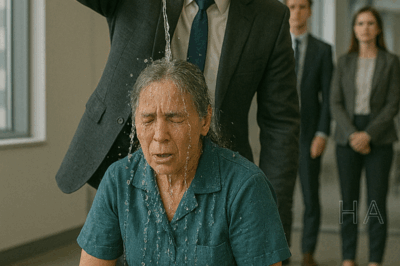 El CEO humilló a la limpiadora… pero cuando llega su esposo, se arrepiente….