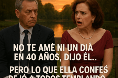 No te amé ni un día en 40 años, dijo él… pero lo que ella confesó dejó a todos temblando…