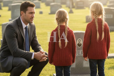 “Volvió al cementerio para despedirse… pero encontró a dos niñas que lo miraban y decían: ‘Papá’.”