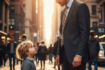 Tío, llévate a mi hermanita — hace mucho que no come nada — dio media vuelta y se quedó paralizado de la sorpresa.