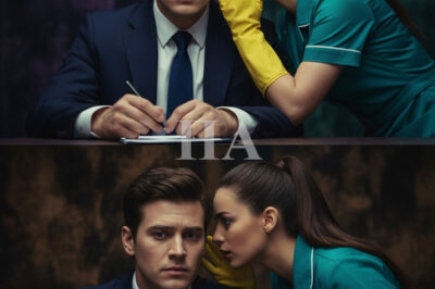 EL MILLONARIO IBA A FIRMAR UN CONTRATO Y PERDERLO TODO… HASTA QUE LA LIMPIADORA LE SUSURRÓ AL OÍDO Y