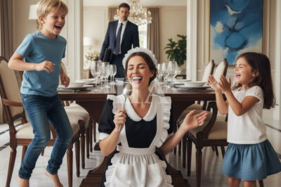 Un millonario volvió temprano a casa: lo que vio con su niñera y sus hijos lo conmovió profundamente