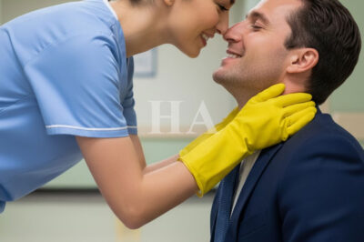 La limpiadora besó a su jefe multimillonario para salvarle la vida… pero lo que pasó después sorprendió a todos