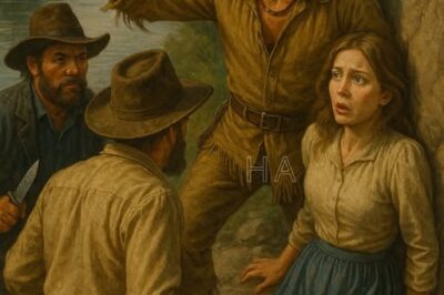 TRES HOMBRES LA ACORRALARON JUNTO AL RÍO… PERO UN GUERRERO APACHE APARECIÓ ANTES DEL PRIMER GOLPE..