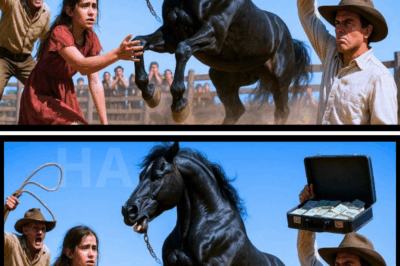 ¡DIEZ MILLONES SI MONTAS MI CABALLO SALVAJE! DIJO EL JEFE A LA NIÑA HUÉRFANA…