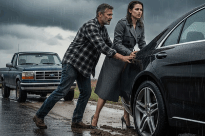 El desconocido que ayudó a una mujer atrapada en el barro no sabía que ella decidiría su destino. Y el destino no olvida los gestos que nacen del corazón.