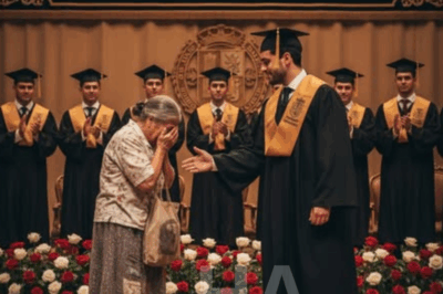 “Se burlaron de mí porque soy hijo de una basurera — pero en la graduación, solo dije una frase… y todos guardaron silencio y lloraron.”