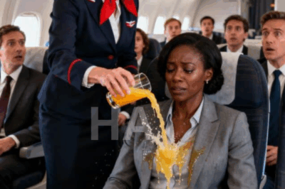La azafata derramó una bebida sobre una mujer negra — SE QUEDÓ HELADA cuando ella puso el avión en tierra…