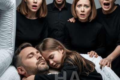 Una niña abrazó a su padre en el inquietante ataúd. Camila tenía 8 años y permanecía de pie junto al ataúd, sin moverse. Habían estado en el velorio durante horas, y ella no se había apartado ni un segundo.