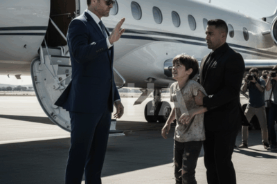 “¡No subas al avión! ¡Está a punto de explotar!” – Un niño sin hogar le gritó a un multimillonario, y la verdad asustó a todos…