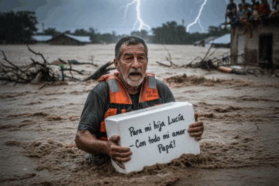 No pudo comunicarse con su hija, que se había casado y vivía lejos. Un padre de 70 años abrazó una caja con comida y nadó a través de las aguas de una inundación para llevar ayuda a su hija que vivía en la zona más afectada…