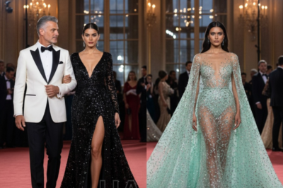 ÉL LLEVÓ A SU AMANTE A LA GALA… PERO SU ESPOSA ROBÓ TODA LA ATENCIÓN….