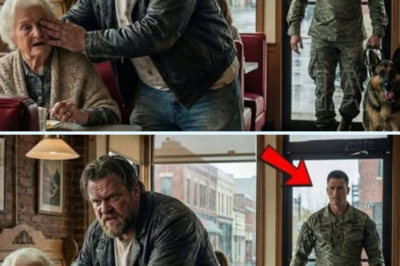 Matón abofetea a una viuda de 78 años en un diner, sin saber que su hijo es un Navy SEAL.