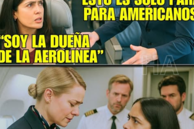 Azafata Americana NIEGA PRIMERA CLASE a Salma Hayek…Su Respuesta La DESTROZÓ
