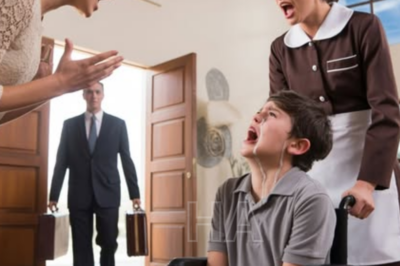 El niño en silla de ruedas de 7 años intentaba contener el llanto mientras su madrastra lo humillaba sin piedad.