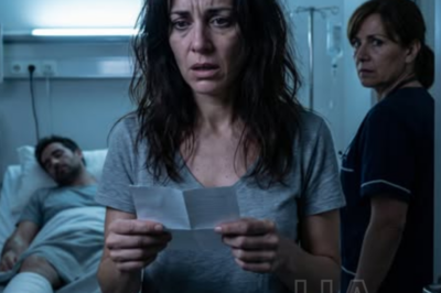 Fui al hospital para cuidar a mi esposo, que tenía un hueso roto. Mientras él dormía, la enfermera jefe deslizó un papel en mi mano y susurró: «No vuelvas. Revisa la cámara…»