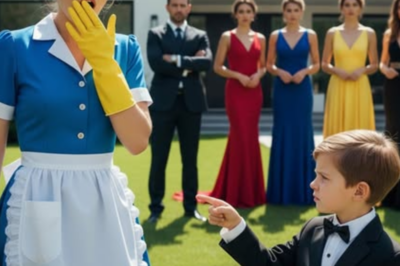 EL MILLONARIO LE PIDIÓ A SU HIJO ELEGIR UNA NUEVA MADRE ENTRE LAS 5 MUJERES RICAS PERO ÉL ELIGIÓ A LA LIMPIADORA.