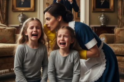 LAS GEMELAS DEL MILLONARIO VIUDO LLORABAN SIN PARAR… HASTA QUE LA SIRVIENTA LES SUSURRÓ ESTO