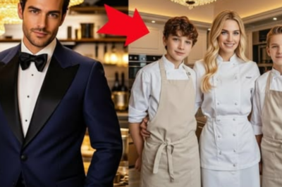 EL MILLONARIO SE QUEDÓ HELADO AL VER QUE LA CHEF DE SU BODA ERA SU EX CON SUS DOS HIJOS…