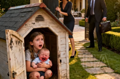 “Una niña fue obligada a dormir en una perrera con su hermano bebé, hasta que su padre millonario regresó a casa y descubrió la verdad más cruel”