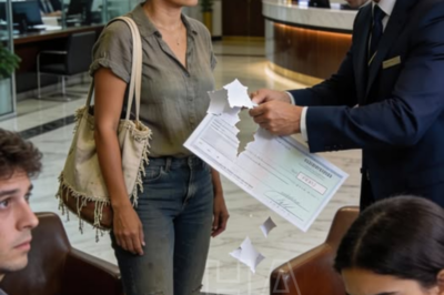 GERENTE DEL BANCO SE BURLA DE LA MUJER SENCILLA Y ROMPE SU CHEQUE… SIN SABER QUE ELLA ES LA DUEÑA!