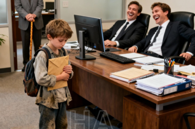 “Solo vengo a devolver este sobre”, dijo el niño sin hogar… hasta que el millonario vio su contenido y quedó paralizado….