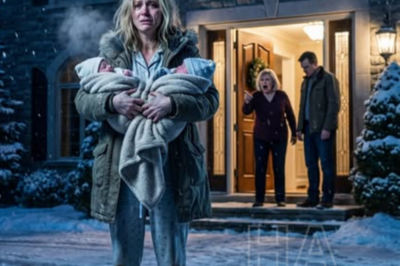 «¡Lárgate y llévate a tus bastardos contigo!», chilló mi suegra, escupiéndome, mientras mi marido me empujaba a mí y a mis gemelos de apenas diez días a la noche helada. Creían que yo era una diseñadora pobre e indefensa, alguien a quien podían desechar como basura. Lo que no sabían era que yo era la directora ejecutiva de una empresa valorada en ocho mil millones de dólares, la dueña de su casa, de sus coches y de la misma compañía en la que trabajaba mi marido. De pie en el frío, hice una sola llamada: no para pedir ayuda, sino para desatar una verdad que los haría suplicar volver a la pobreza que me obligaron a vivir…