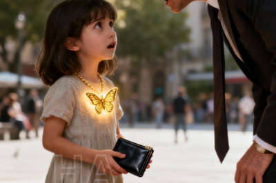 Niña humilde devuelve la cartera del millonario… pero él se queda helado al ver su collar.